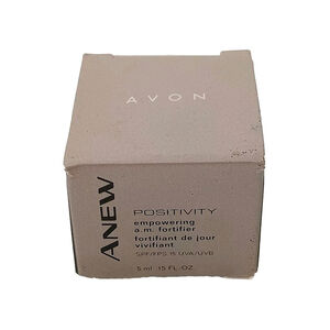 NOS 2000 Avon Anew Positivity Empowering A.M. Fortifier SPF 15 5ml .15 Fl.Oz